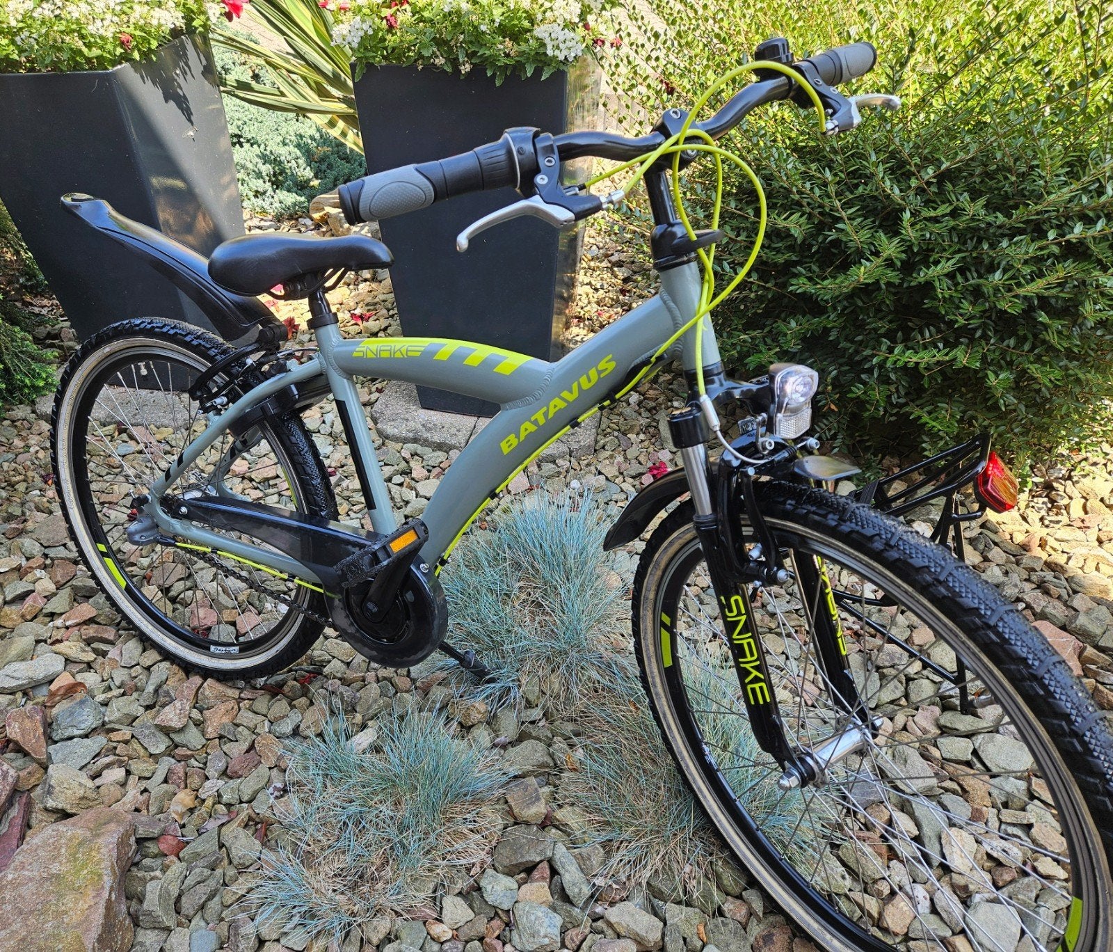 Batavus Snake/Alpina Trial 24IN. 3-speed Tactical Green, Fietsen en Brommers, Fietsen | Jongens, Ophalen, Terugtraprem, 24 inch