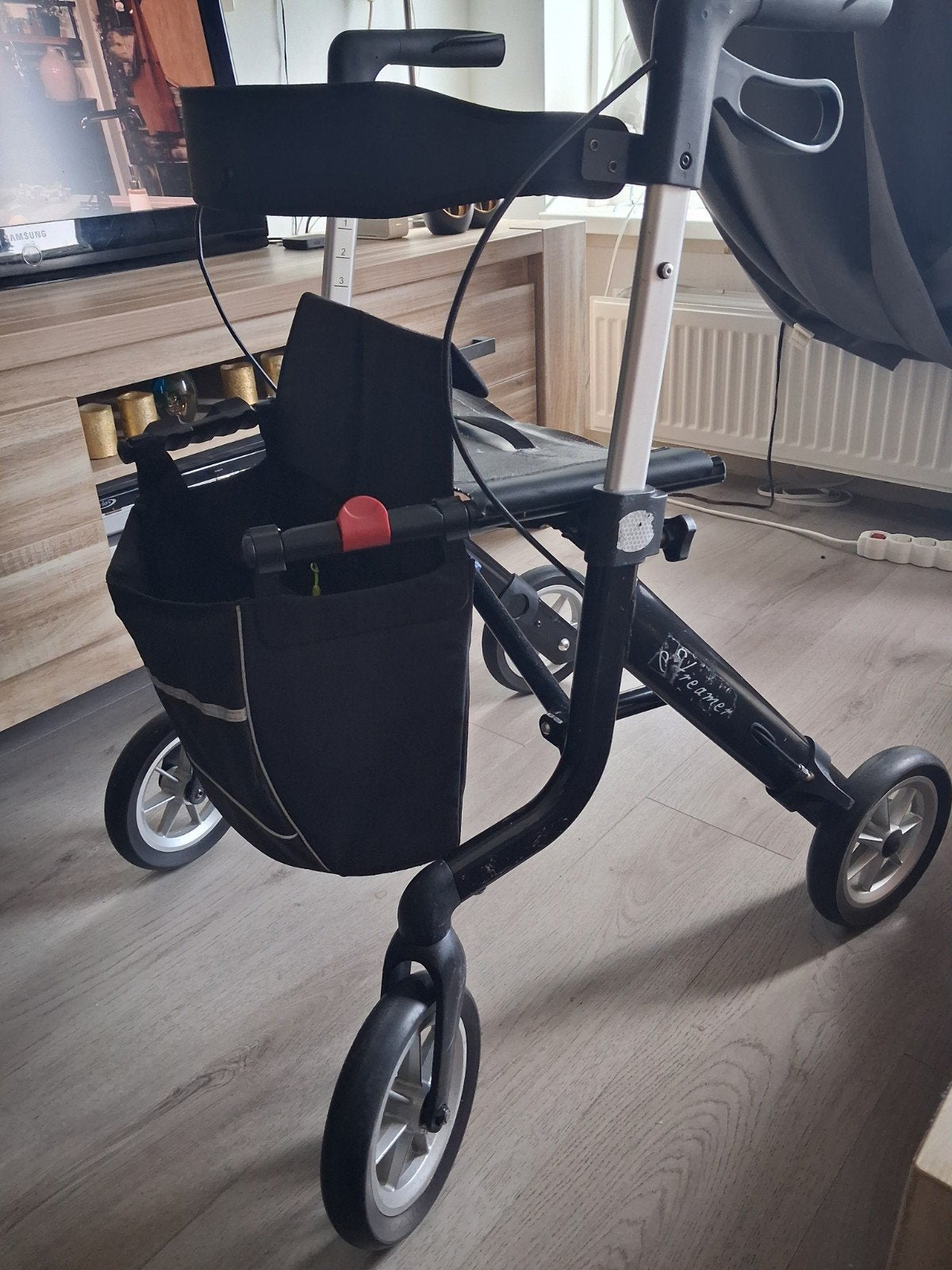 Streamer rollator carbon, Diversen, Rollators, Ophalen, Opvouwbaar, Gebruikt