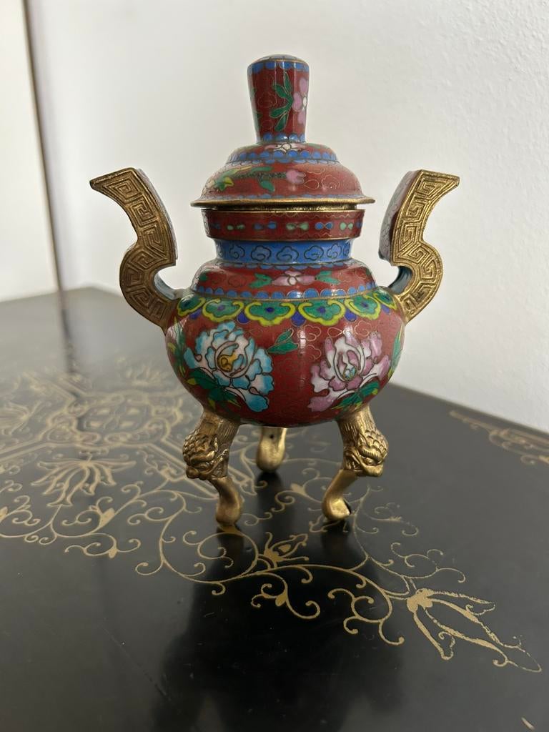 Cloisonné wierookbrander, Antiek en Kunst, Ophalen of Verzenden