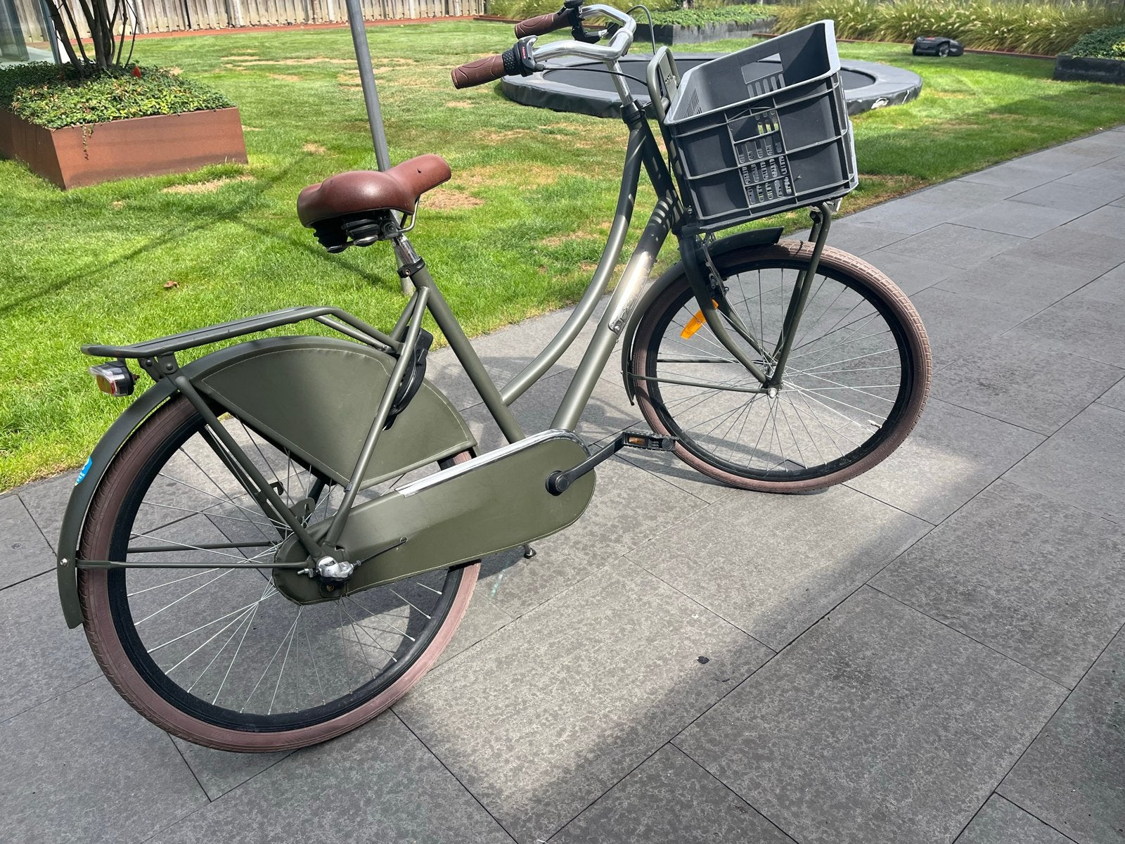 Leuke, legergroene Popal fiets 26 inch, Ophalen, Gebruikt, 26 inch of meer