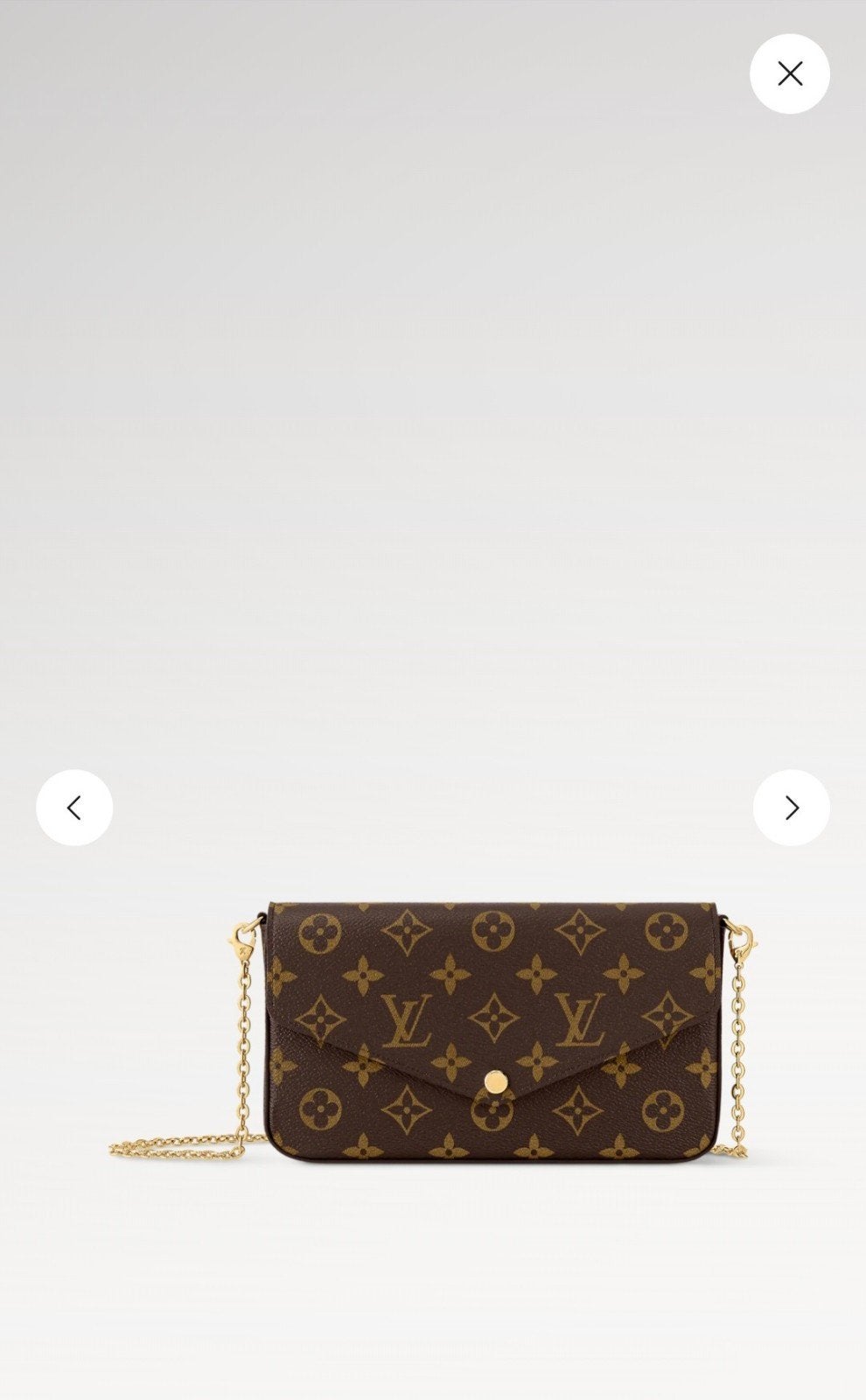 Louis Vuitton Pochette Félicie Monogram Schoudertasje, Ophalen of Verzenden, Nieuw, Bruin, Schoudertasje