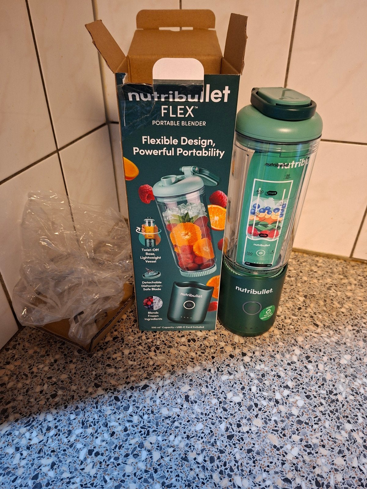 nutribullet flex nieuw in doos, Witgoed en Apparatuur, Ophalen of Verzenden, Nieuw, Blender to go