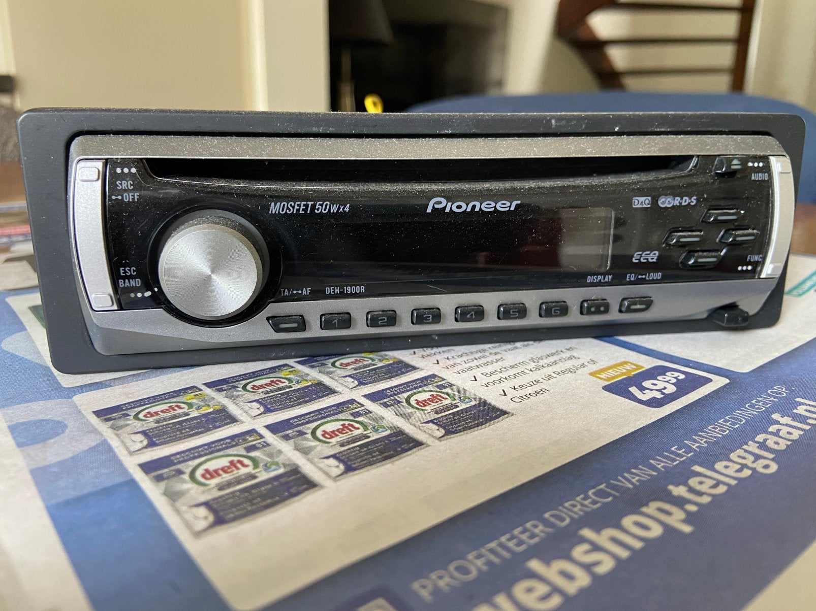Pioneer Autoradio CD speler 4 x 50 Watt, Ophalen of Verzenden, Gebruikt