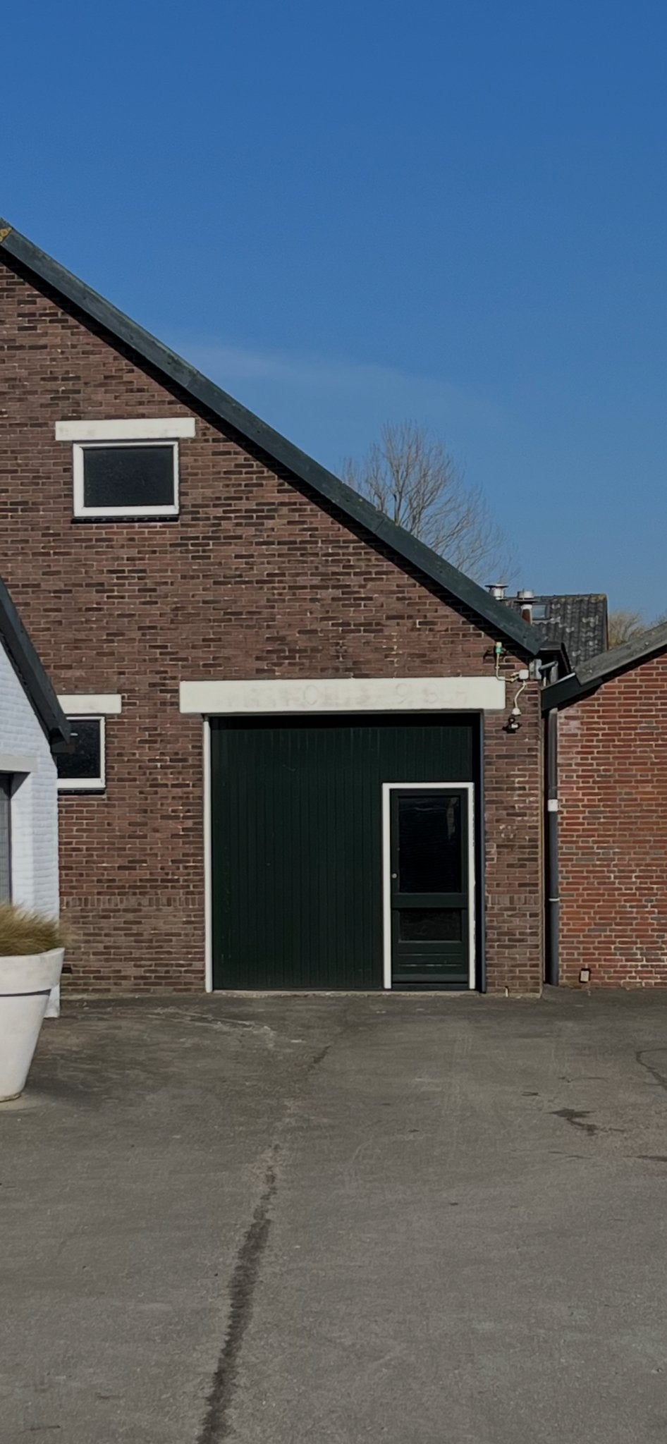 Houten Garagedeur met Loopdeur - 280x270 cm, Gebruikt, Garagedeur, Ophalen of Verzenden, Hout