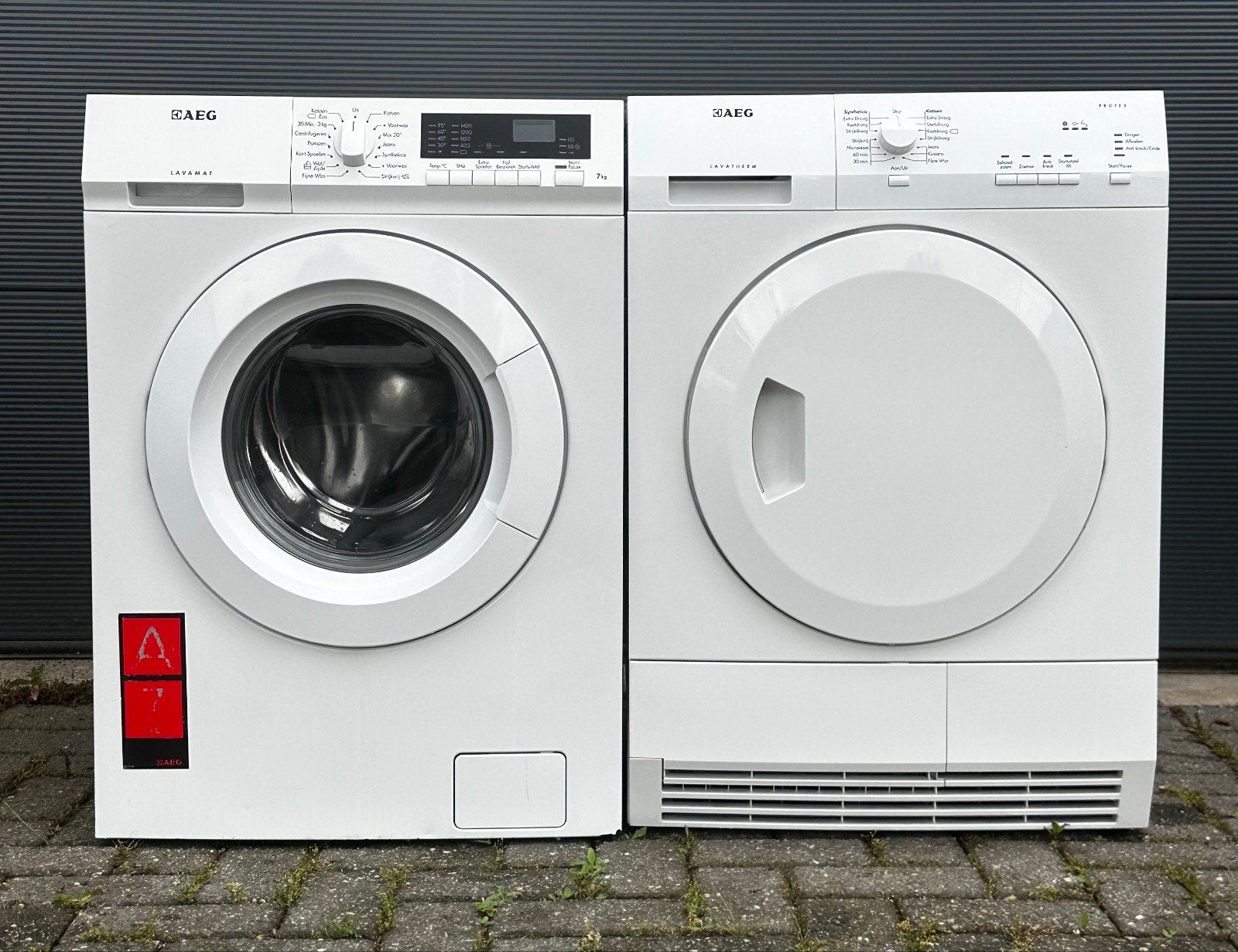 AEG Wasmachine en Droger 7KG - Energielabel A - Nette staat, 6 tot 8 kg, Ophalen of Verzenden, Zo goed als nieuw, 85 tot 90 cm