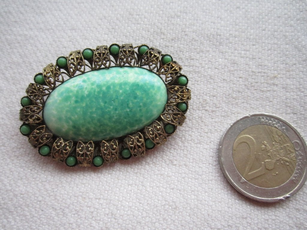 8.  Schitterende oude broche, Ophalen, Overige materialen, Broche