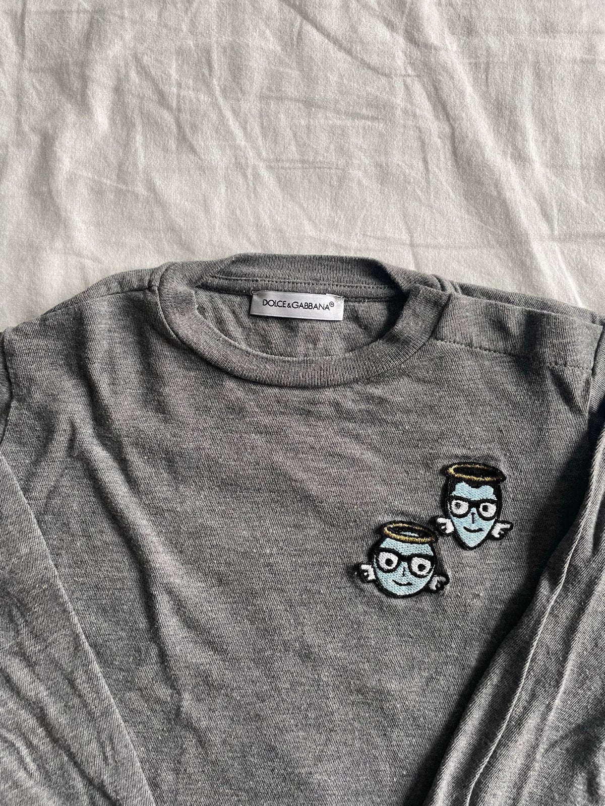 Dolce & Gabbana longsleeve met #dgfamily print, Ophalen, Zo goed als nieuw, Jongetje of Meisje, Shirtje of Longsleeve