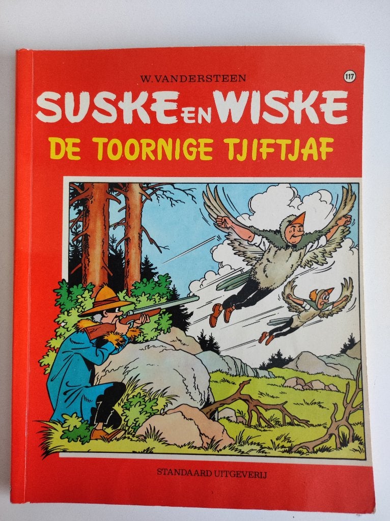 Suske en Wiske nr 117 De toornige tjiftjaf eerste druk 1971., Boeken, Stripboeken, Gelezen, Willy Vandersteen, Eén stripboek, Ophalen of Verzenden
