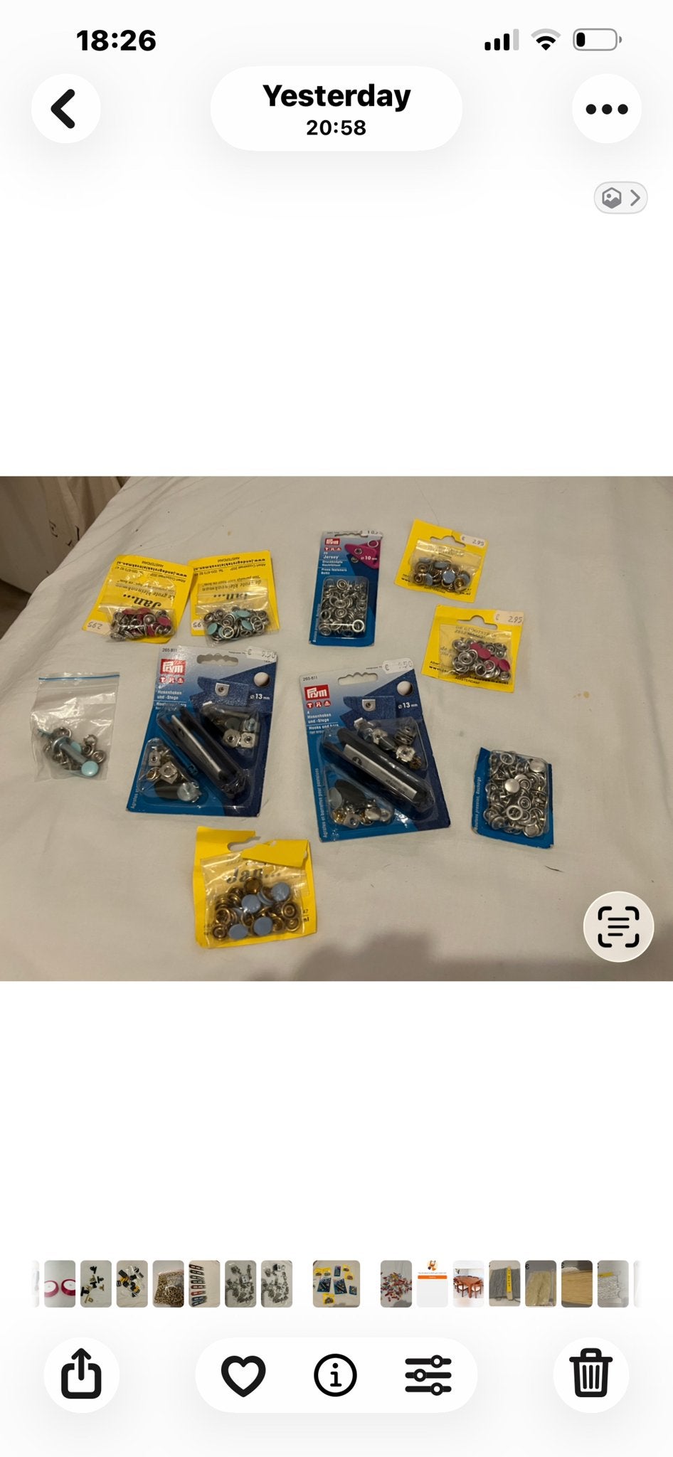 accesories for sewing, Ophalen of Verzenden, Gebruikt, Lint, Band of Elastiek