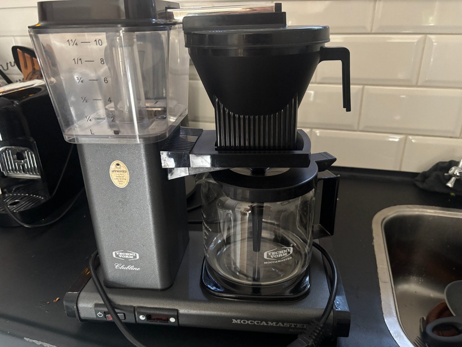Technivorm Clubline Moccamaster Koffiezetapparaat, Ophalen, Gebruikt, 10 kopjes of meer, Koffiemachine