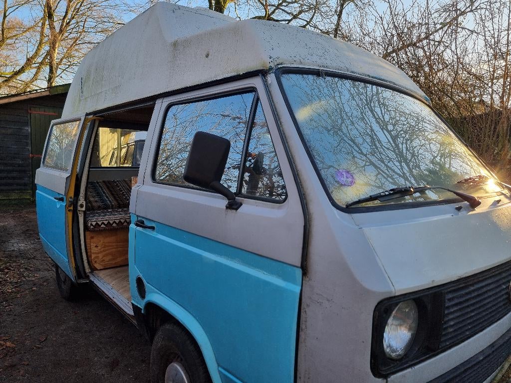 Unieke Volkswagen T3 benzine / lpg camper bus, Auto's, Particulier, Te koop