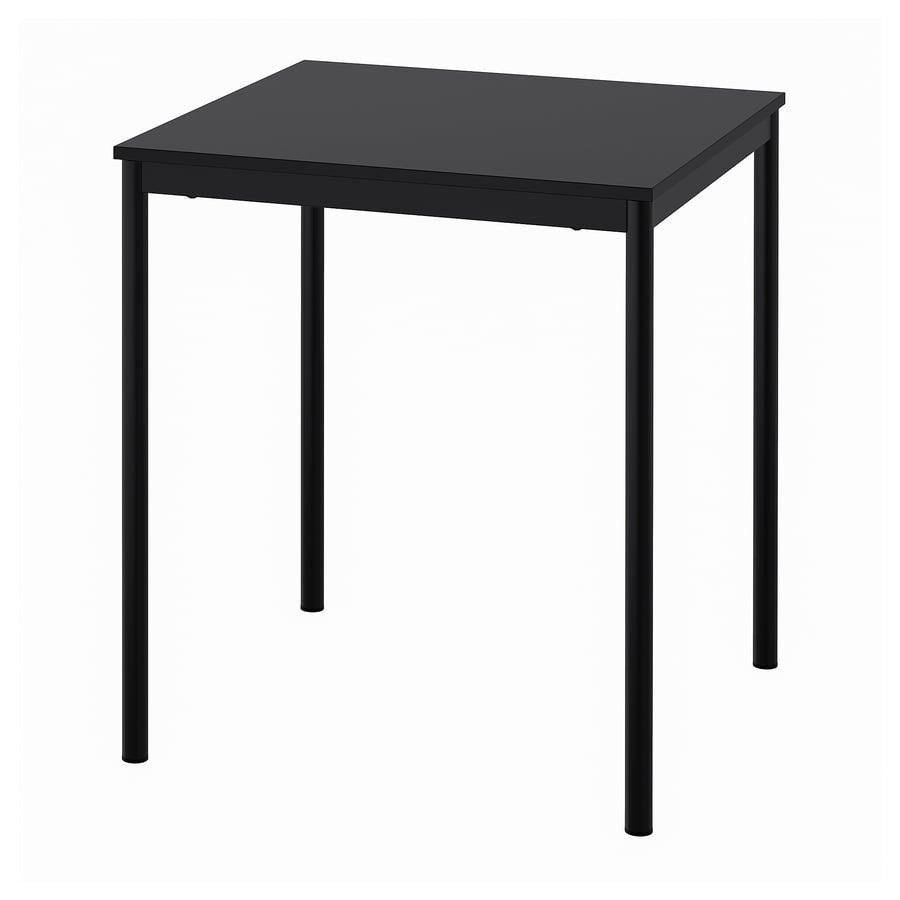 IKEA sandsberg eettafel, zwart, 67x67 cm, Huis en Inrichting, Tafels | Eettafels, Ophalen, Gebruikt, 50 tot 100 cm, Modern, minimalistisch