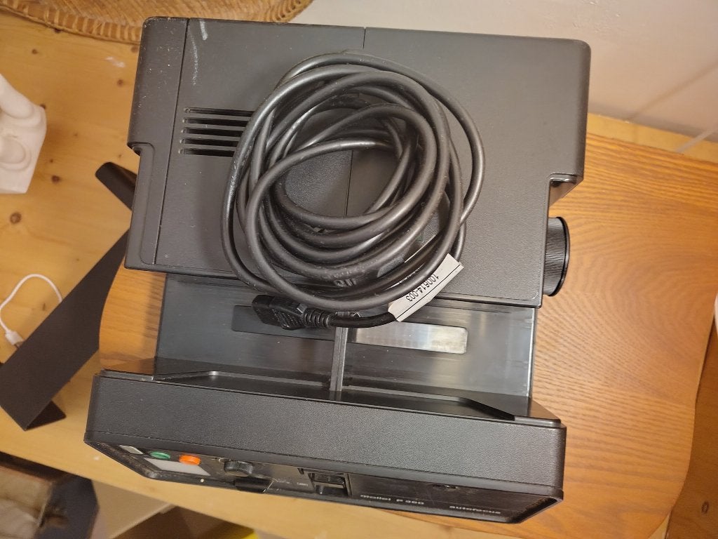 diaprojector, Ophalen, Gebruikt, Met scherm