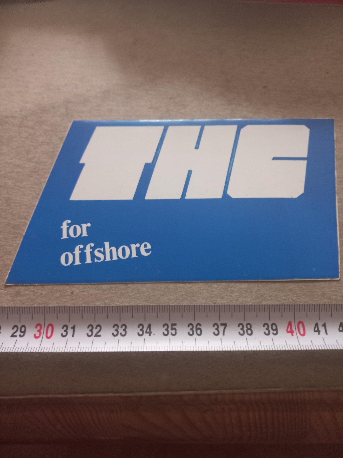 THC for offshore sticker - Vintage reclame, Ophalen of Verzenden