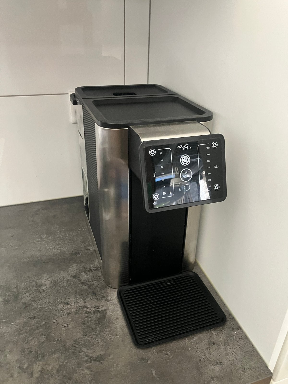 Aqua Optima Heet & Gekoeld Water Dispenser - Zo goed als nie, 2 liter of meer, Ophalen, Zo goed als nieuw, Rvs