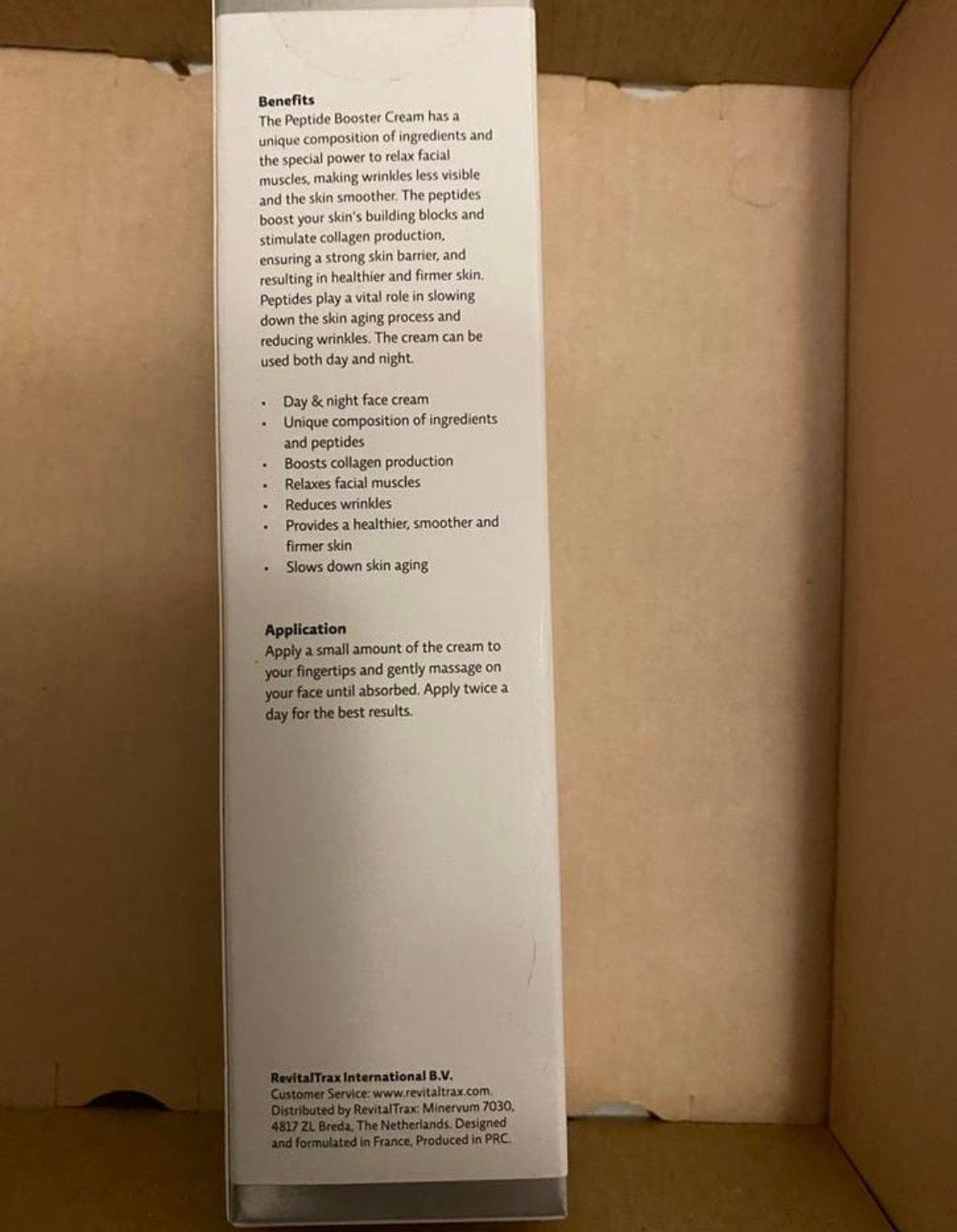 RevitalTrax Peptide Booster Cream - Nieuw, Ophalen, Nieuw, Gehele gezicht, Verzorging