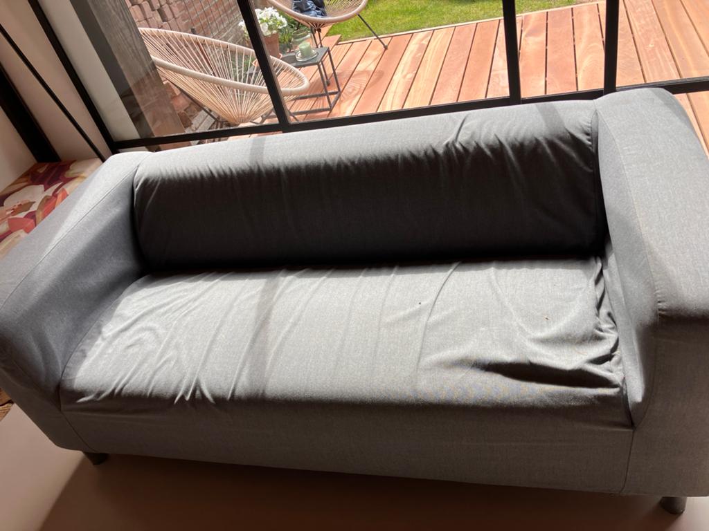 IKEA bank KLIPPAN 2-zitsbank - Grijs, Huis en Inrichting, Ophalen, Gebruikt, Tweepersoons, 75 tot 100 cm