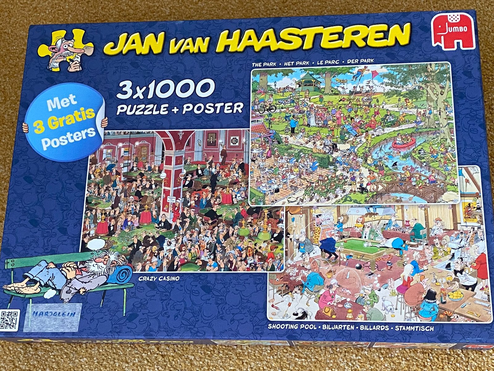 Jan van Haasteren puzzels, Ophalen of Verzenden, 500 t/m 1500 stukjes, Zo goed als nieuw