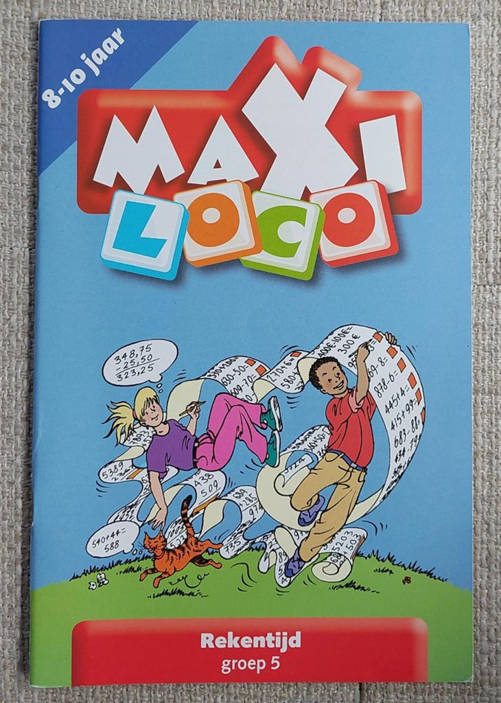 Maxi Loco Rekentijd Groep 5 (8-10 jaar), Ophalen of Verzenden, Zo goed als nieuw, Rekenen
