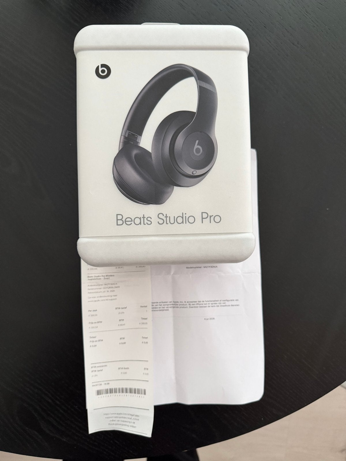 Beats Studio Pro-Nieuw vervangen door AppleStore-03/07/2026, Audio, Tv en Foto, Koptelefoons, Nieuw, Over-ear, Beats, Zwart, Bluetooth
