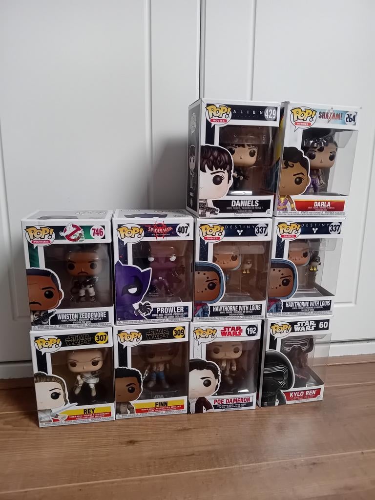Funko Pop! 9x Star Wars, Marvel, Ghostbusters enz Nieuw, Ophalen of Verzenden, Nieuw