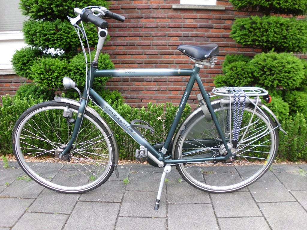 Gazelle Herenfiets  (Hoog Model), Ophalen, Versnellingen, Zo goed als nieuw, 65 cm of meer