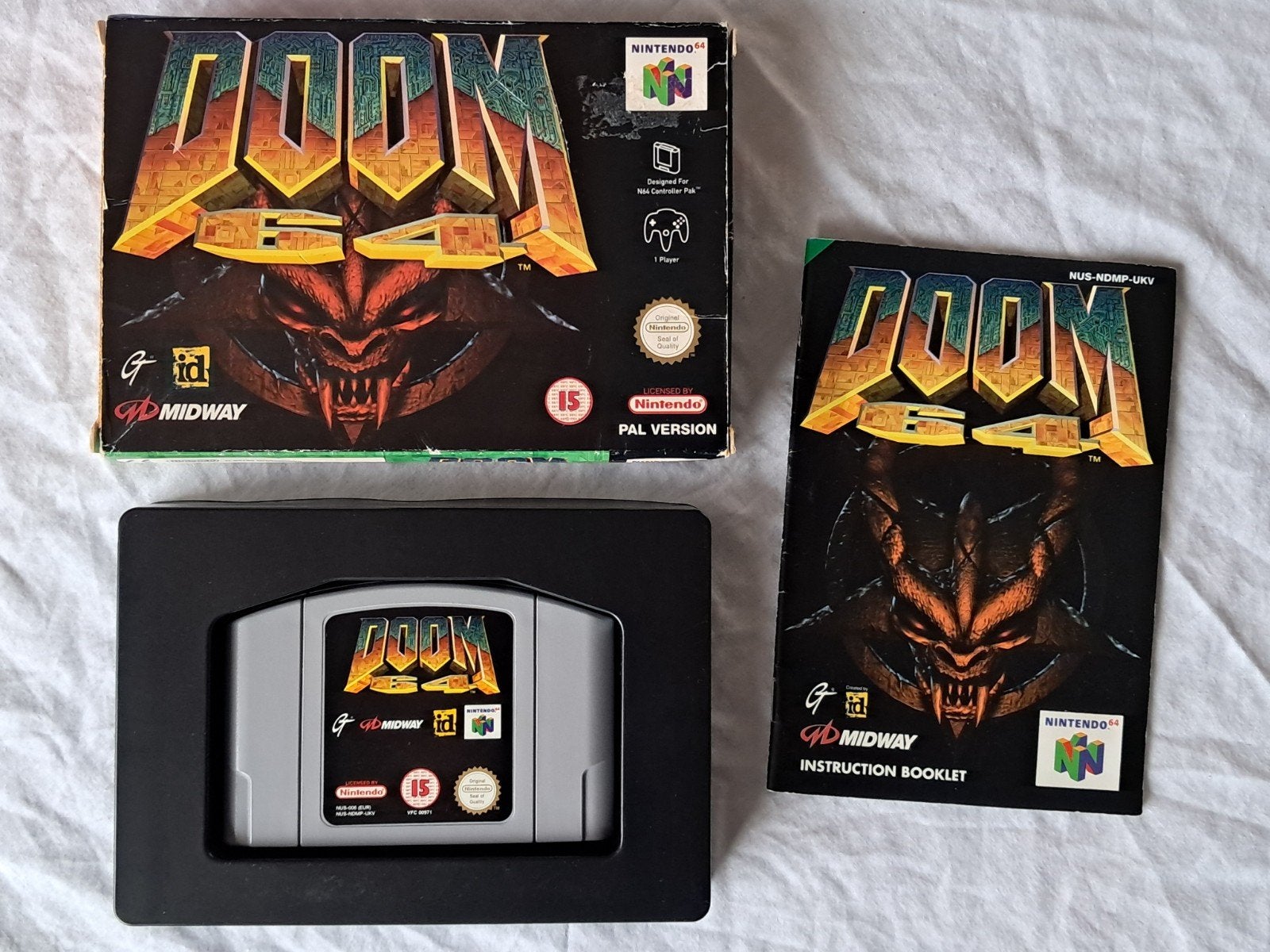 Doom 64 - Nintendo 64, Spelcomputers en Games, Gebruikt, Shooter, 1 speler, Eén computer