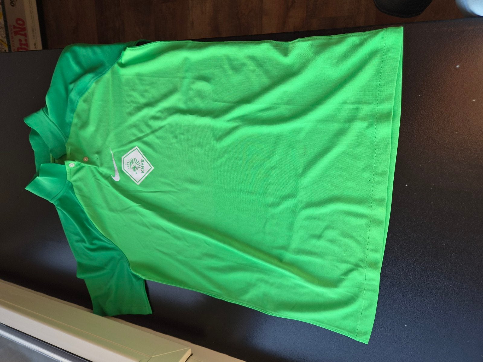 KNVB Polo Maat M Groen, Ophalen of Verzenden, Zo goed als nieuw, Maat 48/50 (M), Groen