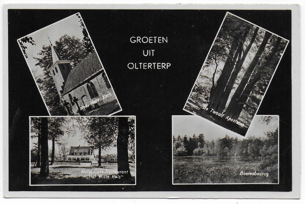 Olterterp Ansichtkaart UIt 1954 ( B6709), Ophalen of Verzenden, 1940 tot 1960, Gelopen