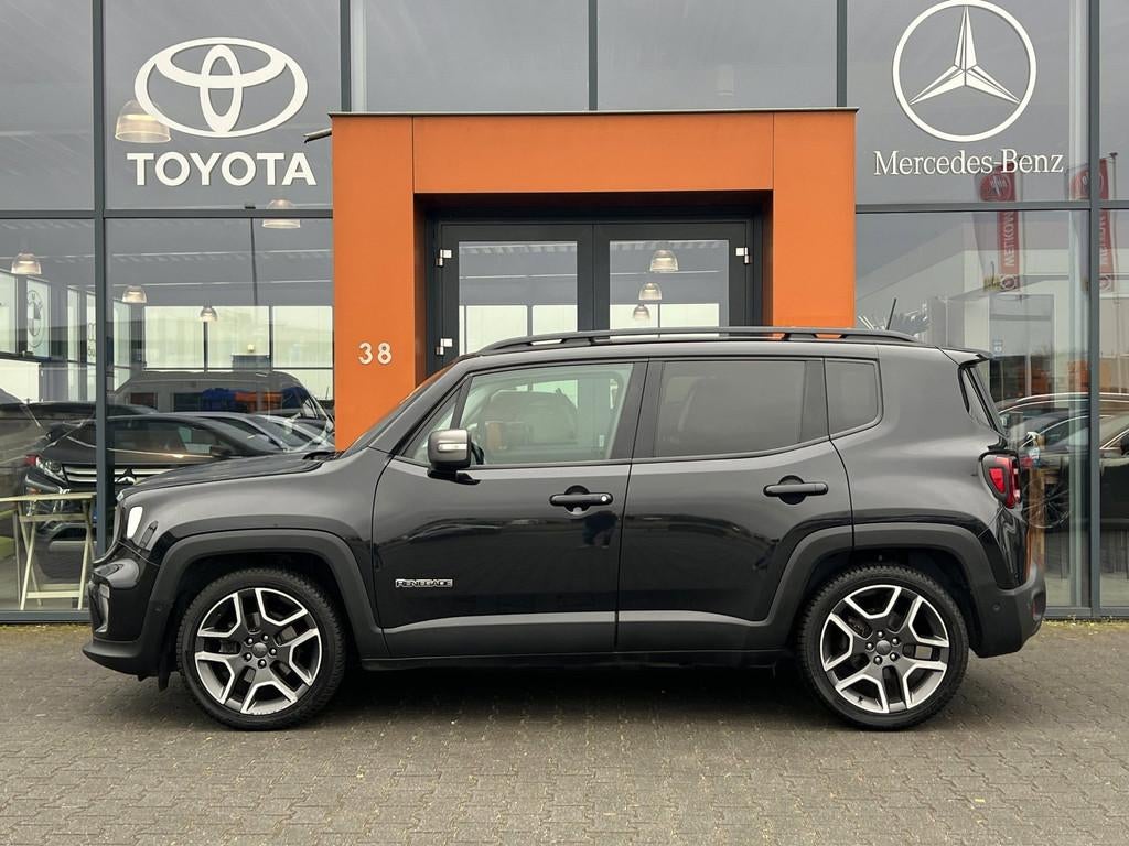 Jeep Renegade 1.3T AUT.|Carplay|Navi|Stoel+Stuurverw.|cruise, Automatische klimaatregeling, Gebruikt, 4 cilinders, Zwart