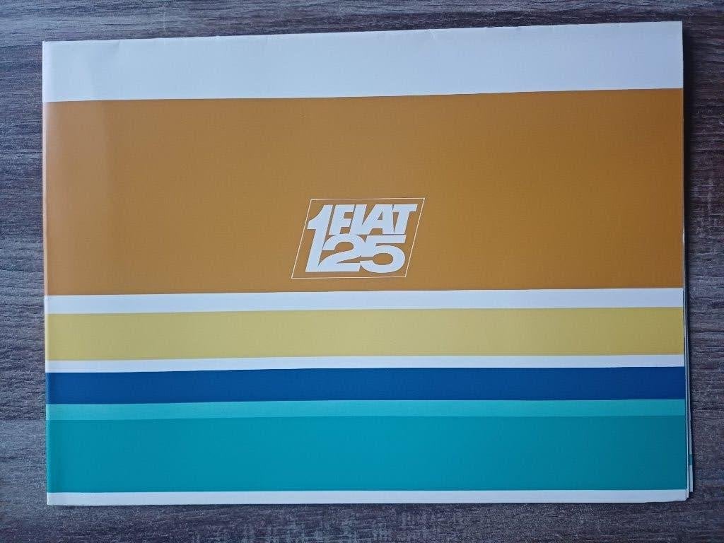 Fiat 125 brochure, Verzenden, Zo goed als nieuw, Overige merken
