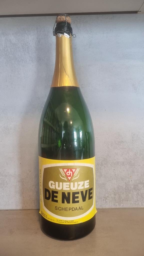 LEEG: 3L Gueuze - Brouwerij De Neve, Schepdaal - tht '89-'91, Ophalen of Verzenden, Zo goed als nieuw, Glas of Glazen, Overige merken