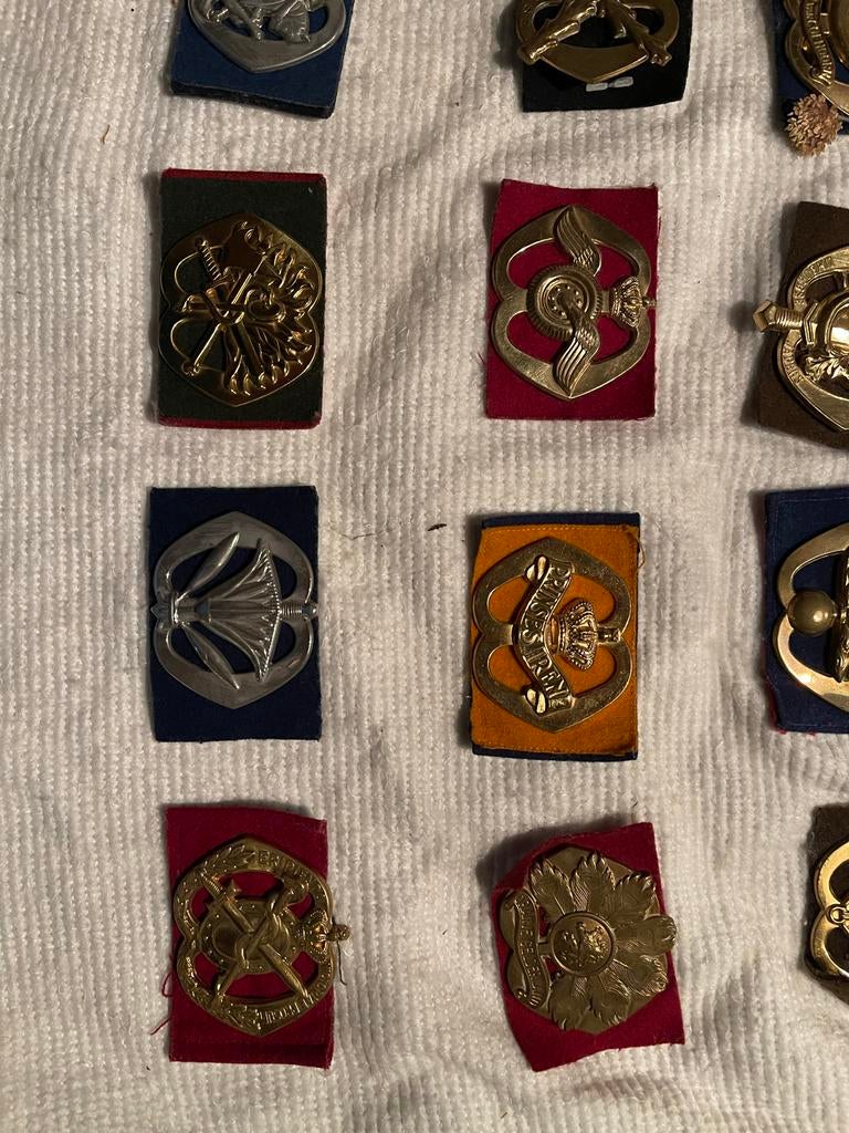 Verzameling militaire emblemen en badges, Ophalen of Verzenden, Overige soorten, Overige gebieden, Embleem of Badge