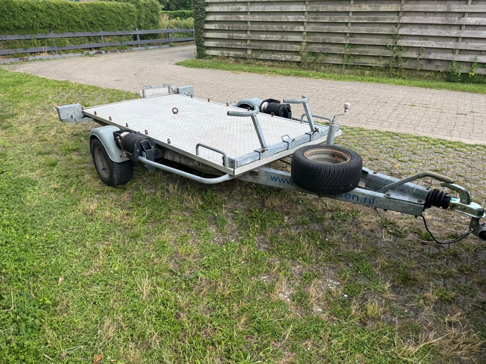 AIRTRAILER: Van Vossen dubbele Airtaler zakbare aanhanger, Ophalen