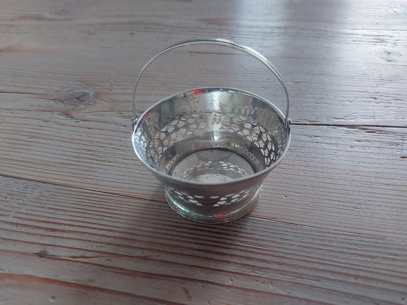 Antiek zilveren knottenmandje/wolmandje, Antiek en Kunst, Ophalen of Verzenden