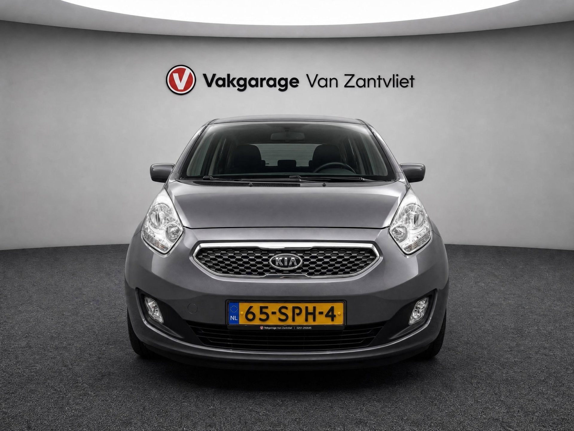 Kia Venga 1.4 CVVT Seven (12 mnd BOVAG-garantie), Auto's, Keurmerk '100% Onderhouden', Stof, Gebruikt, Zwart