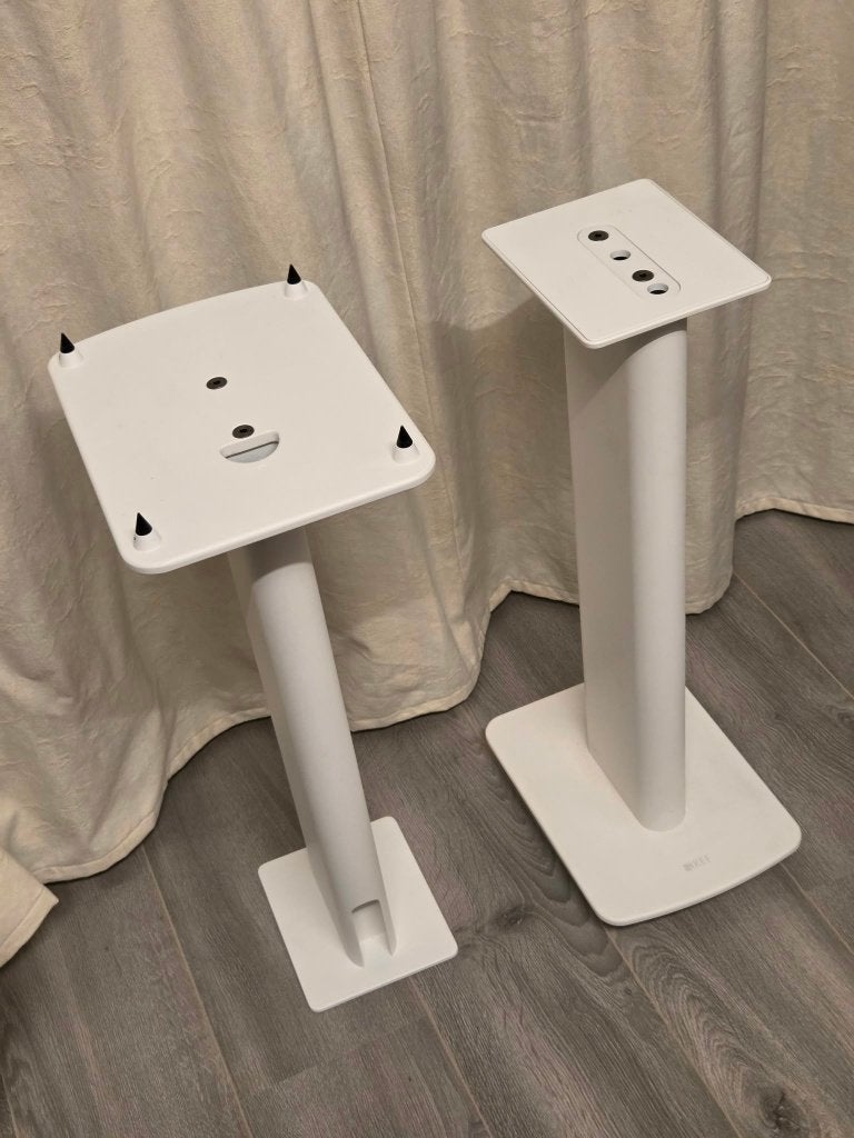 Vloer standaards voor KEF LS50 speakers, Vloerstaande luidspreker, Geschikt voor surround/home cinema, Zo goed als nieuw, KEF