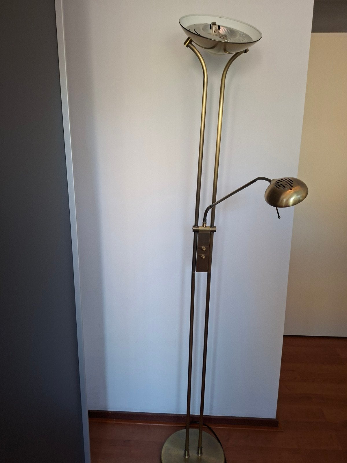 Staande lamp met leeslamp, Ophalen, Zo goed als nieuw, 150 tot 200 cm