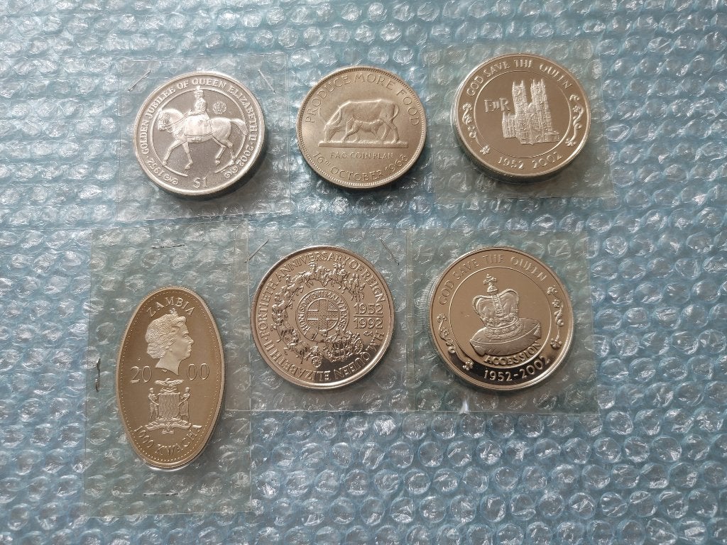 Verschillende munten uit de gehele wereld, Verzenden, Overige landen, Setje