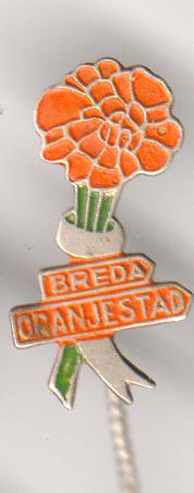 Breda oranje stad vintage speld, Verzamelen, Speldjes, Pins en Buttons, Verzenden, Zo goed als nieuw, Overige onderwerpen