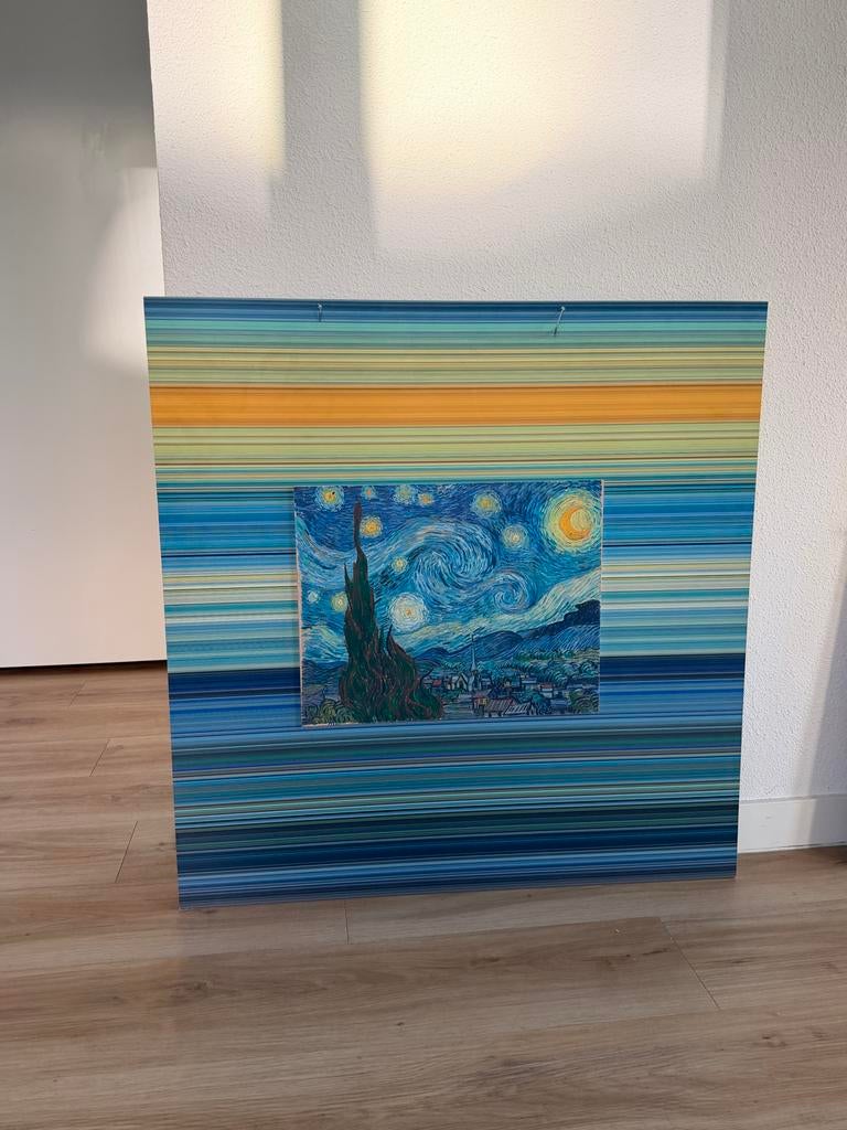Wanddecoratie: De Sterrennacht van Van Gogh, Ophalen of Verzenden