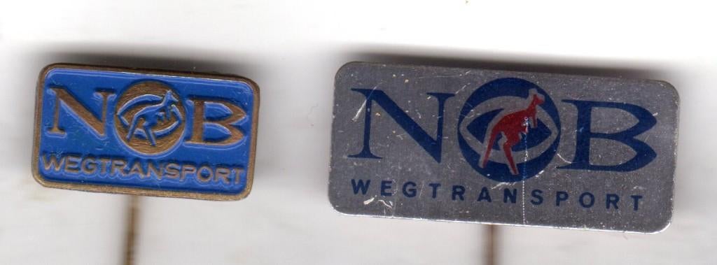 2 speldjes NOB WEGTRANSPORT (A5), Ophalen of Verzenden, Gebruikt, Overige onderwerpen