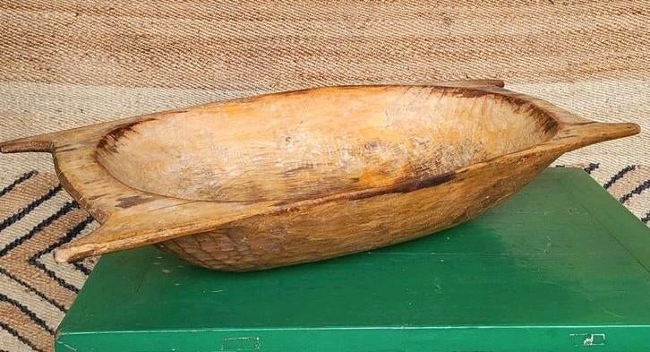 Oude/Grote/Trog/Schaal/Hout, Ophalen of Verzenden