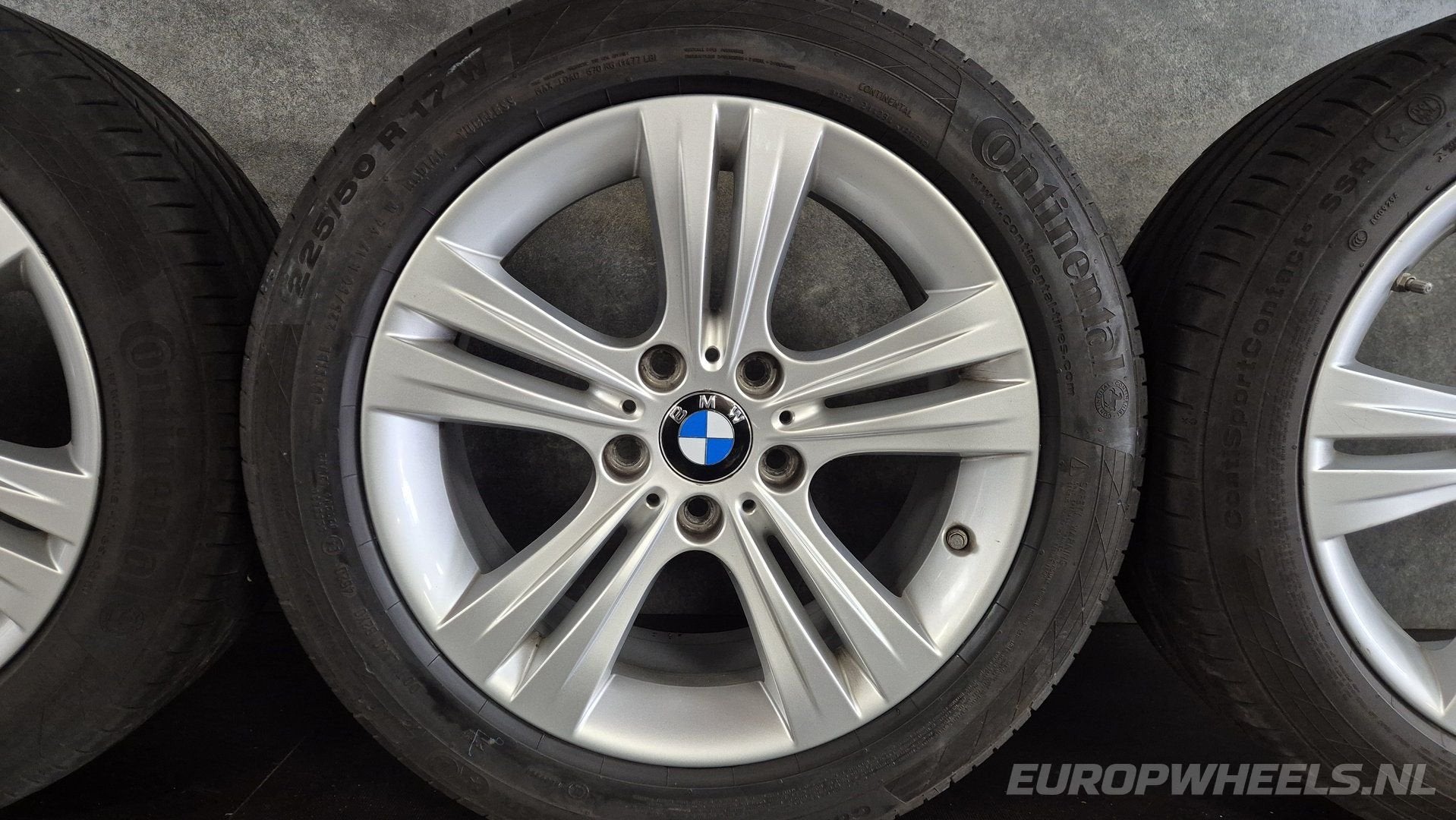 17 inch BMW F30 F31 F32 F33 F36 velgen zomerbanden 392, Gebruikt, -, -, Banden en Velgen