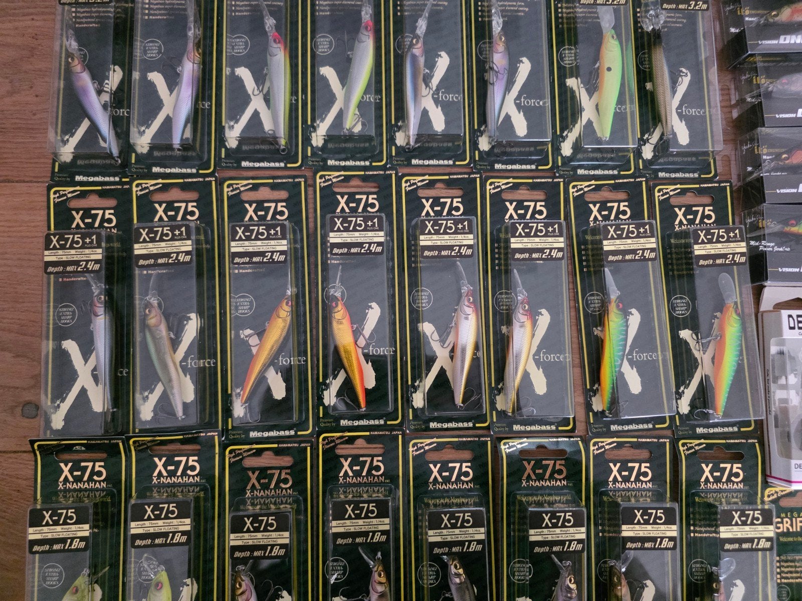 Megabass X-75 Nanahan 0/+1/+2 dieptes, Watersport en Boten, Ophalen of Verzenden, Nieuw, Overige typen