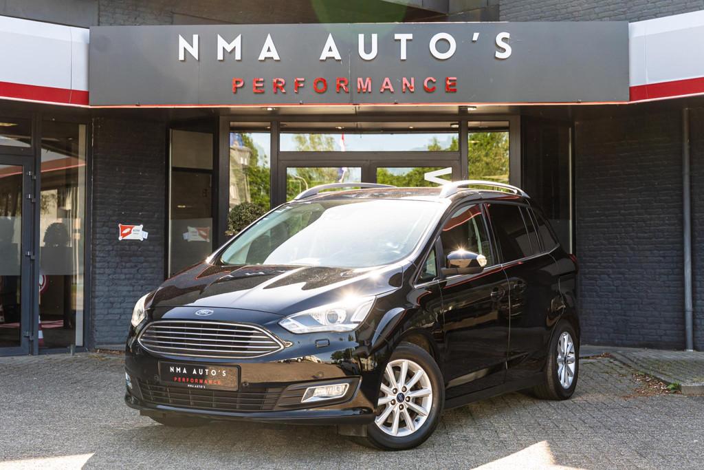 Ford Grand C-Max 1.5 Titanium KEYLESS/STUUR & STOEL VERWARMI, Euro 6, 150 pk, Zwart, Bedrijf