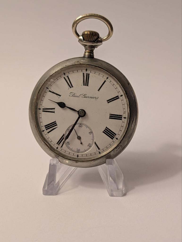 Antiek Paul Garnier Zakhorloge - Loopt niet, Overige merken, Overige materialen, Zakhorloge, Ophalen of Verzenden