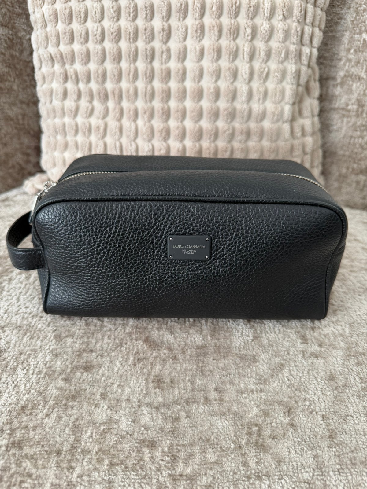 Dolce & Gabbana Toilettas leer met aankoopbon, Ophalen of Verzenden, Nieuw, Zwart, Heer of Dame