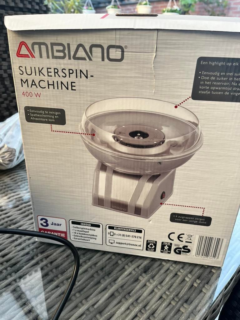 Suikerspinmachine, Overige typen, Ophalen of Verzenden, Zo goed als nieuw, Overige merken