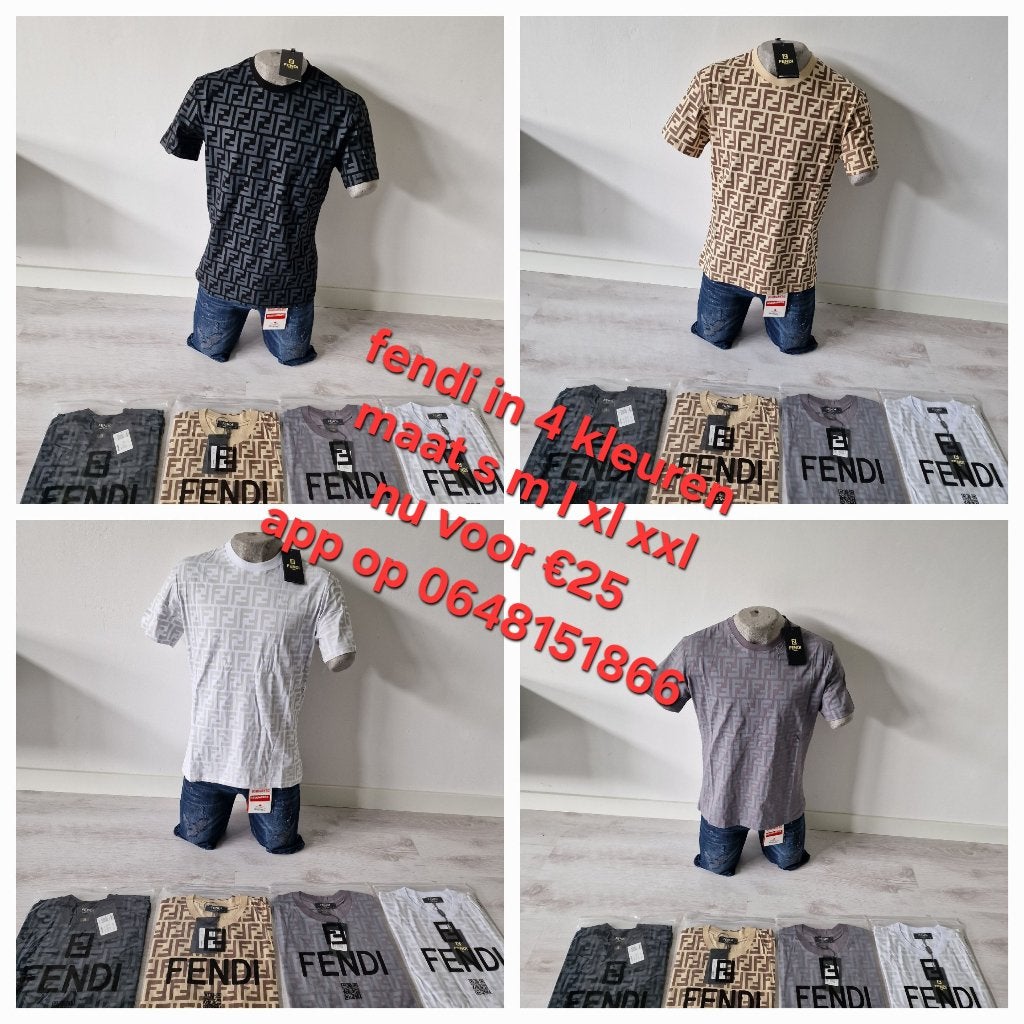 Fendi t'shirts, Kleding | Heren, Ophalen of Verzenden, Nieuw, Overige maten, Zwart
